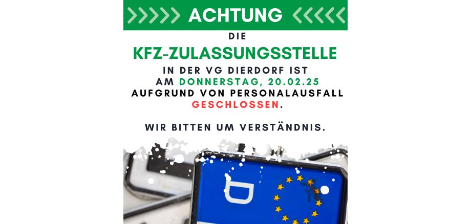 Kopie von Zulasssungsstelle geschlossen - 1