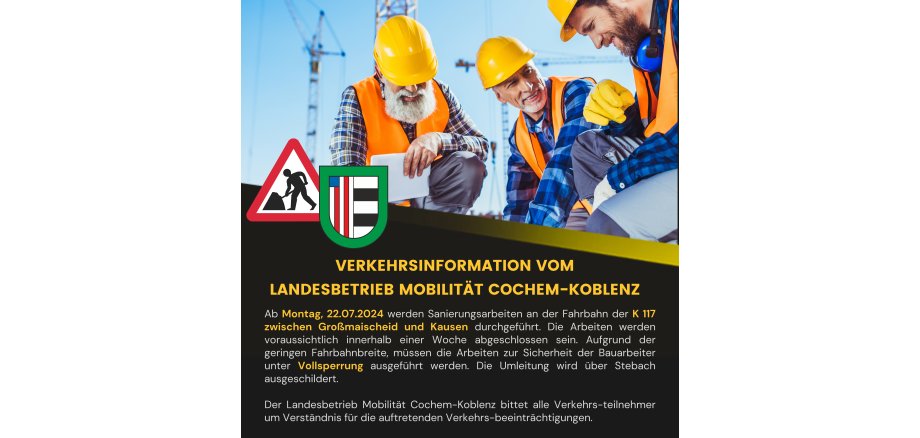 Kopie von Verkehrsinformation vom Landesbetrieb Mobilität Cochem-Koblenz - 1